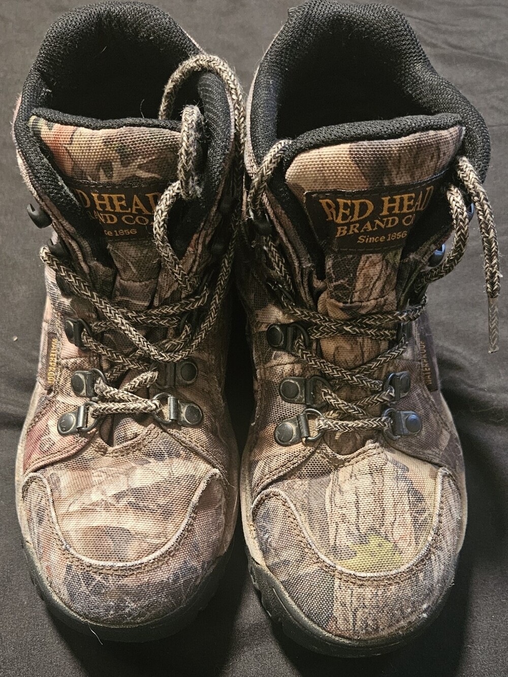 RedHead Realtree Camo Lace-Up Hunting Boots - Brown/Green